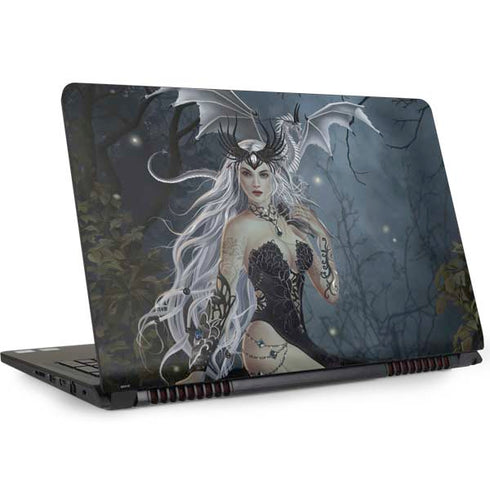 Gothic Queen with Silver Dragon by Nene Thomas Dell Inspiron Skin